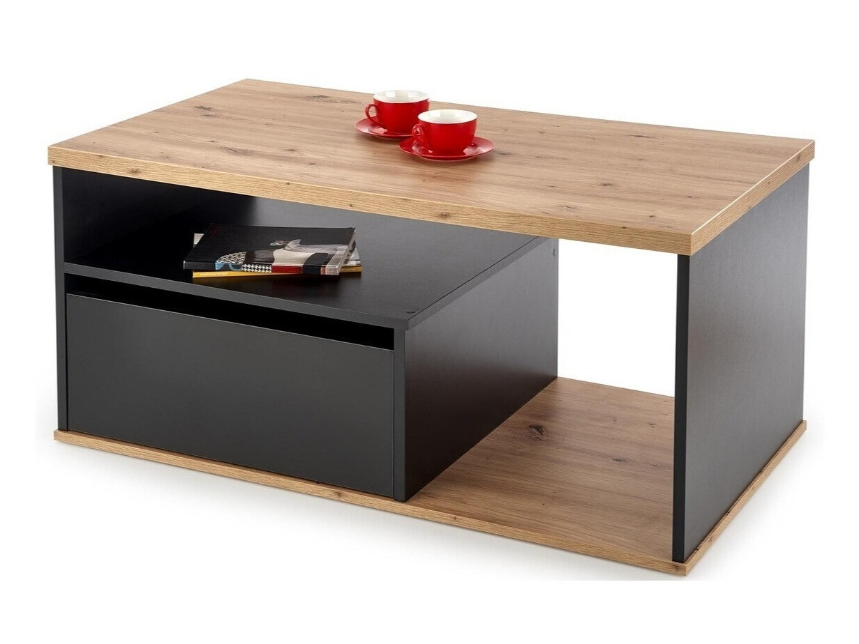 Couchtisch Houston 954 (Wotan Eiche + Schwarz)