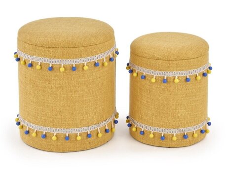 Hocker-Set Houston 1155 (Gelb)