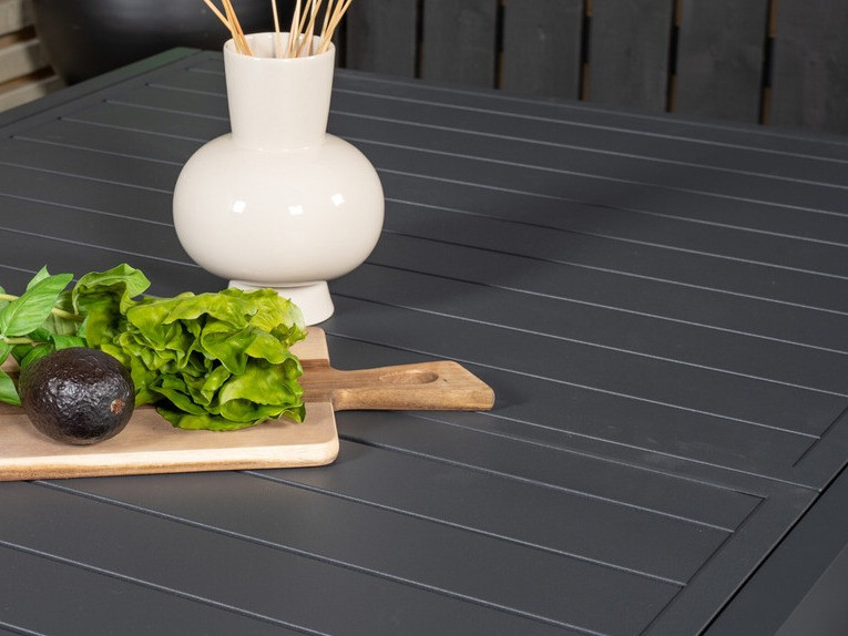 Tisch und Stühle Dallas 3783 (Grau + Schwarz)