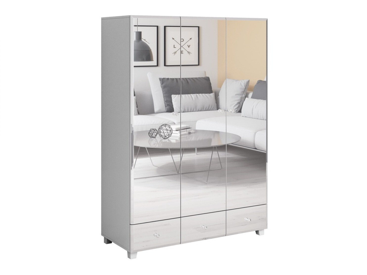 Kleiderschrank Austin Z101 (Weiß)