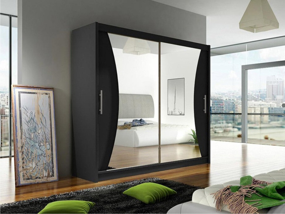 Kleiderschrank Closico Pallor V (Schwarz)