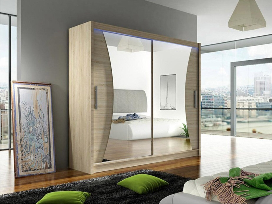 Kleiderschrank Closico Pallor V (Sonoma Eichenholzoptik)