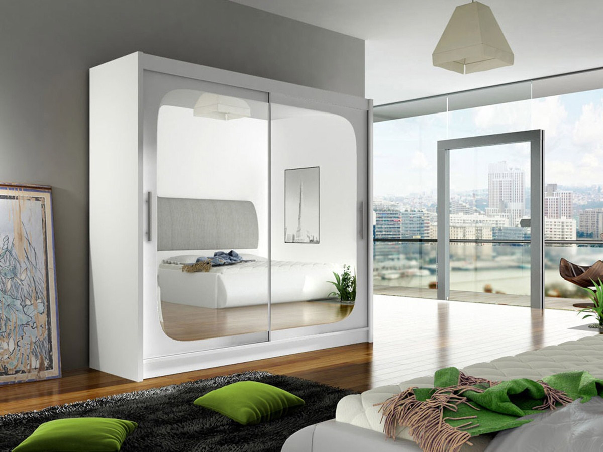 Kleiderschrank Closico Pallor VIII (Weiß)