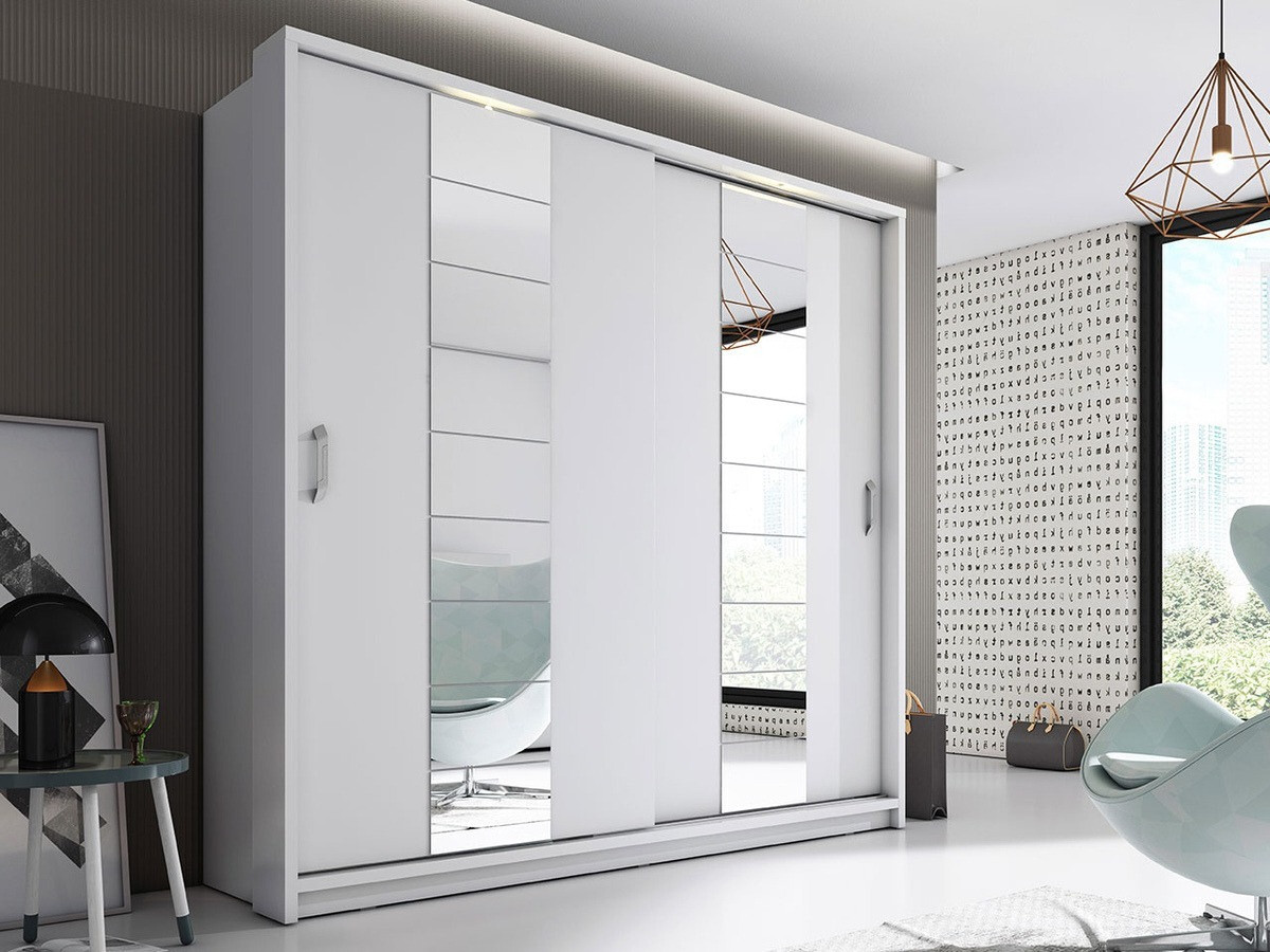 Kleiderschrank Fresno 105 (Weiß)