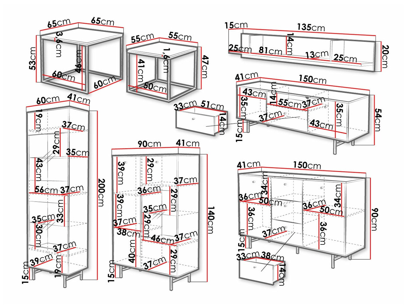 Wohnzimmer-Sets Providence T107 (Weißer Marmor)