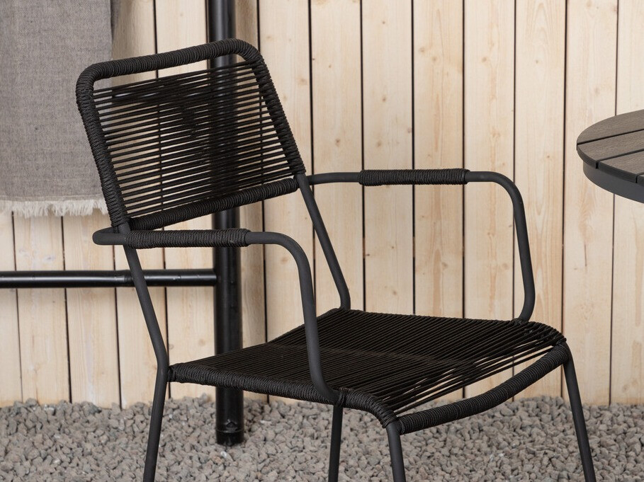 Tisch und Stühle Dallas 3784 (Schwarz)