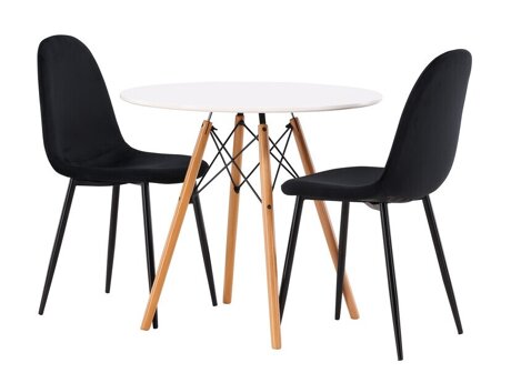 Essgruppe Dallas 3790 (Schwarz + Aksominė Schwarz)