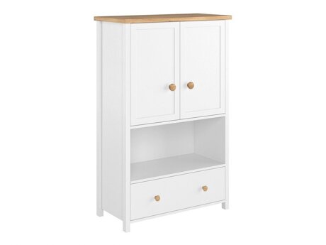 Kommoden Romelbo 144 (Weiß + Eichenholzoptik)