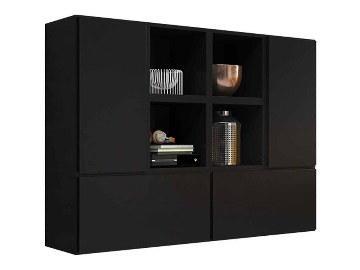 Schränke im Set Corbele 124 (Schwarz)