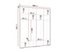 Kleiderschrank Hartford 415 (Weiß)