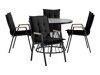 Tisch und Stühle Comfort Garden 1527 (Schwarz)