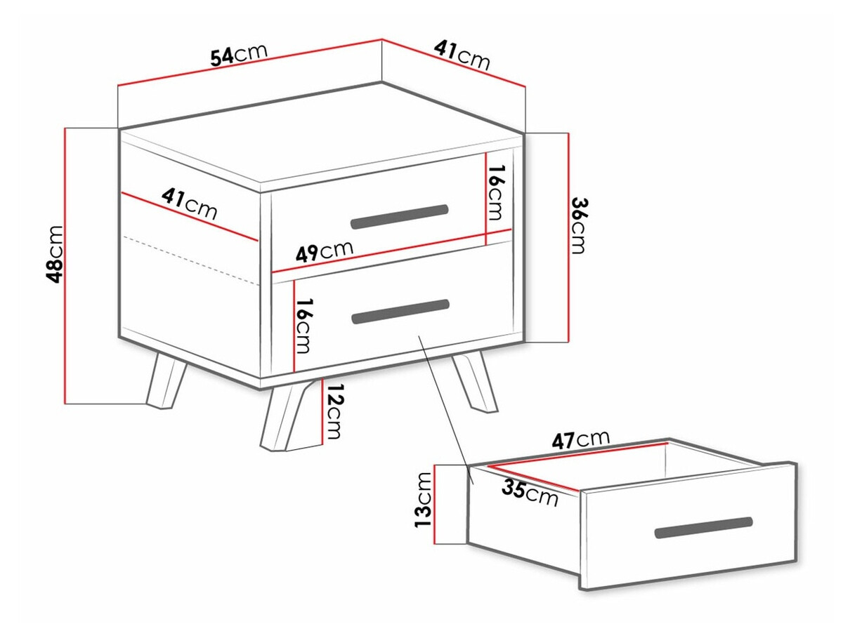 Nachttisch Delbalo 104 (Grün + Gold)