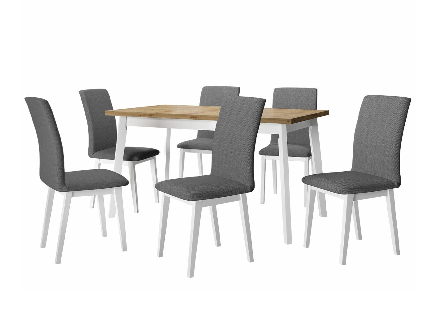 Essgruppe Victorville 285 (Artisan Eichenholzoptik + Weiß)