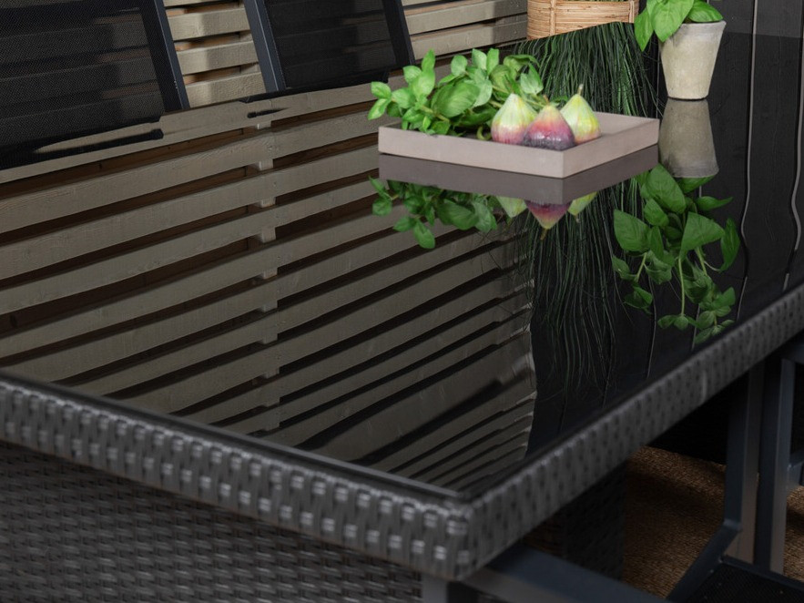 Tisch und Stühle Dallas 3845 (Schwarz)