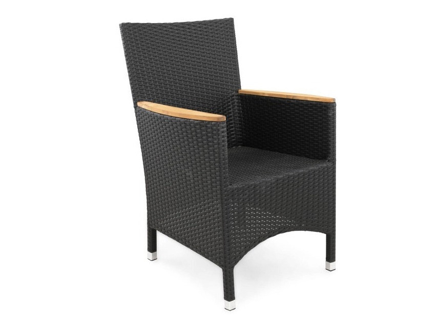 Gartensessel deNoord 273 (Schwarz + Hellbraun)