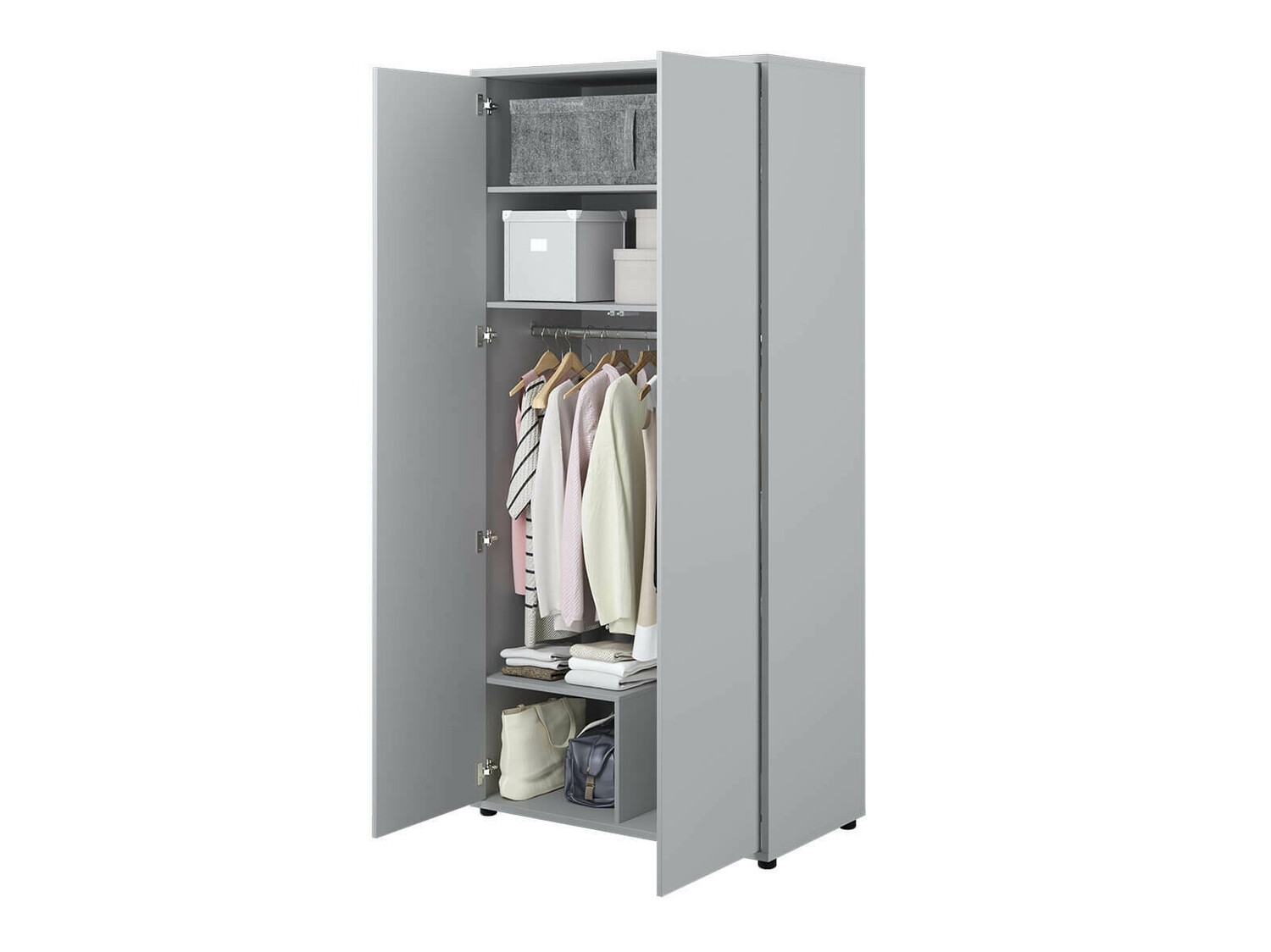 Kleiderschrank Concept Pro Lenart (Grau)