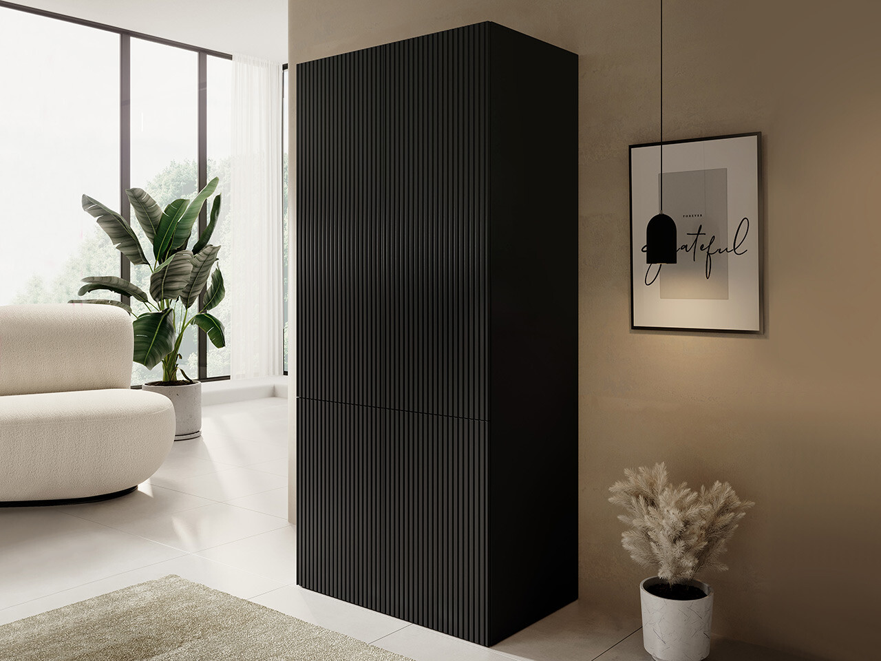 Kleiderschrank Dicto (Schwarz)