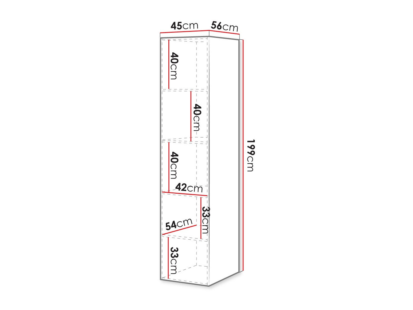 Regal Levmari 113 (Weiß)