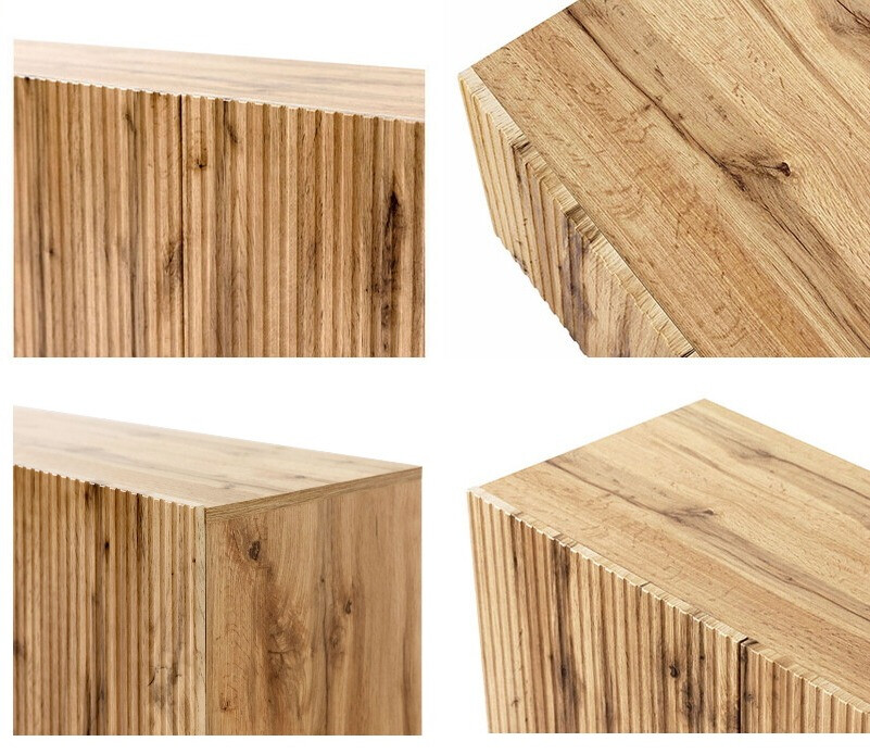 Set mit Nachttischen Comes (Wotan Eiche)