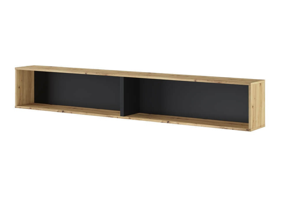 Wandregal Concept Pro Lenart III (Artisan Eichenholzoptik + Schwarz)