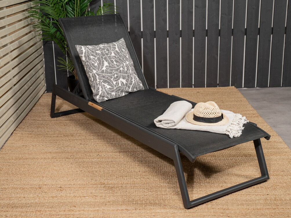 Garten-Loungesessel Dallas 1082 (Schwarz)
