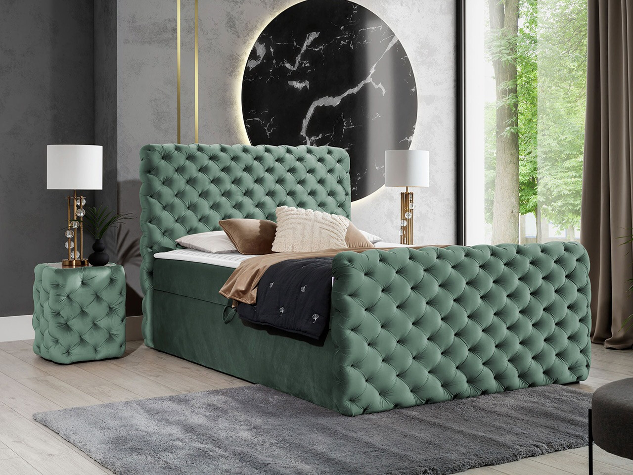 Boxspringbett Lac I (Velluto 13)