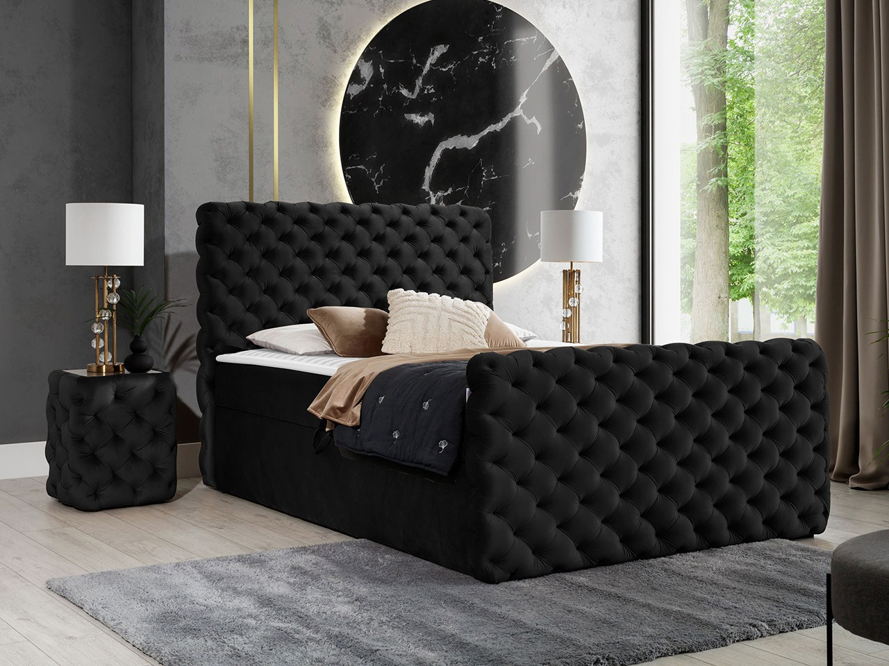 Boxspringbett Lac I (Velluto 20)