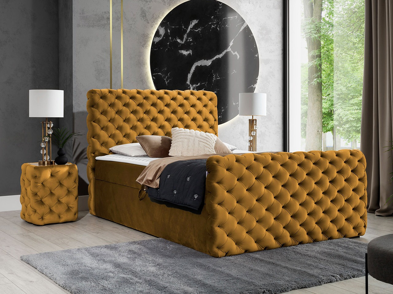 Boxspringbett Lac I (Velluto 8)