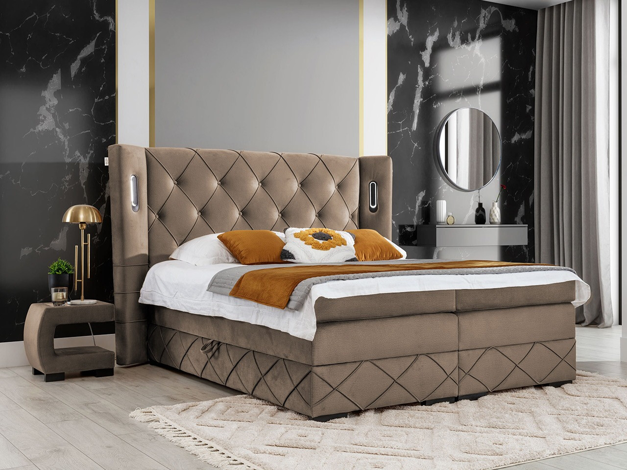 Boxspringbett Historia (Kameleon 09)