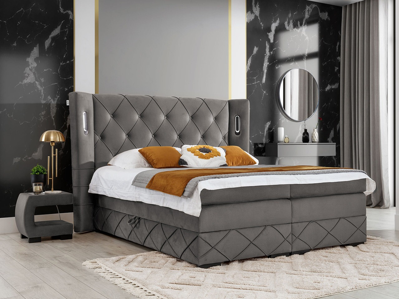 Boxspringbett Historia (Kameleon 92)