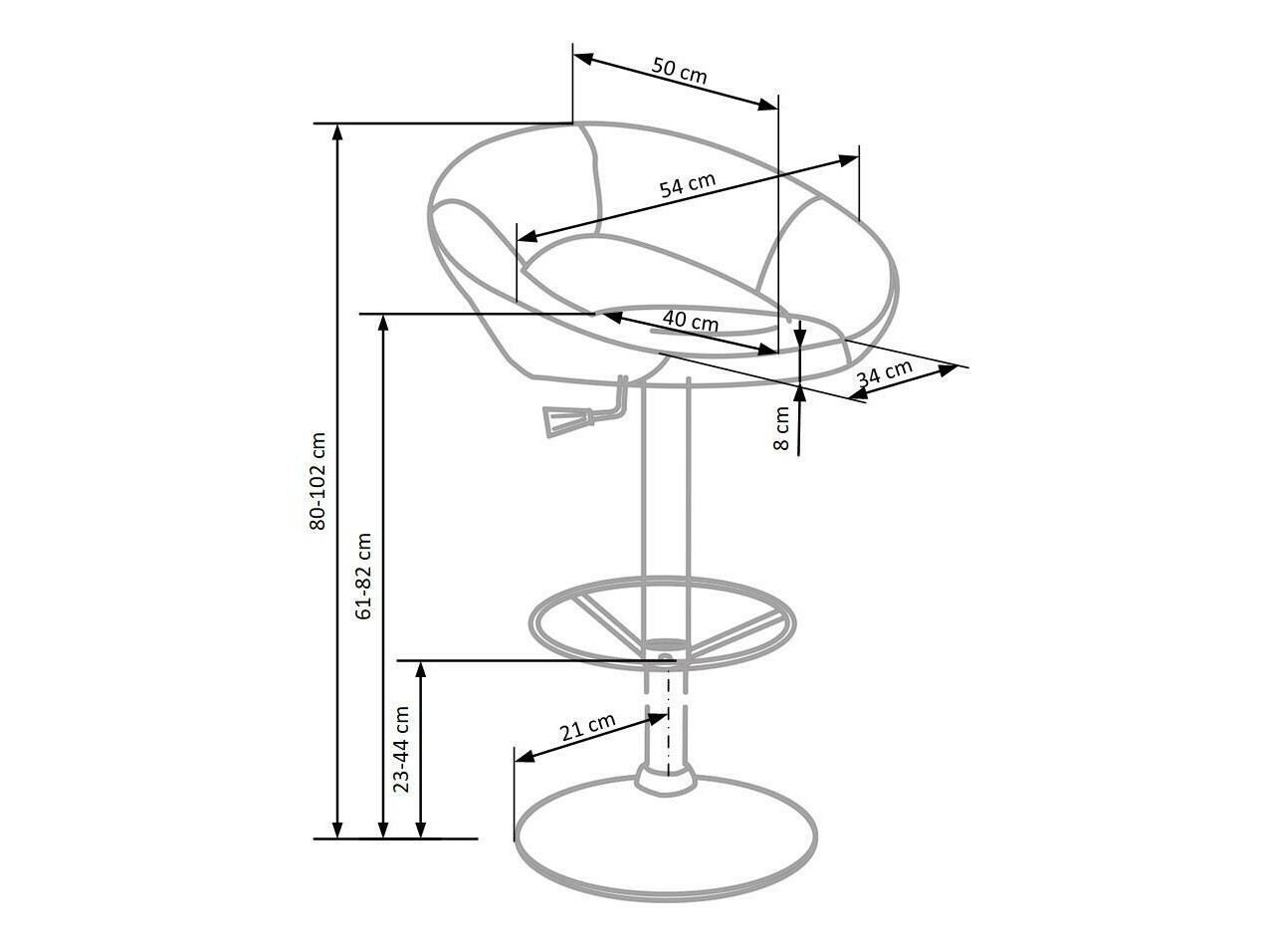Barstuhl Houston 452 (Beige)