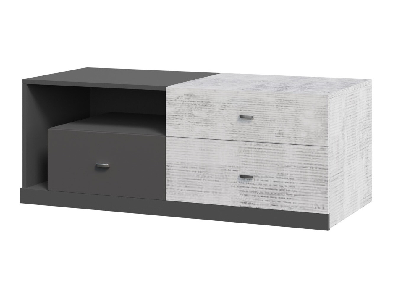 TV-Möbel Omaha F119 (Graphit + Grau)