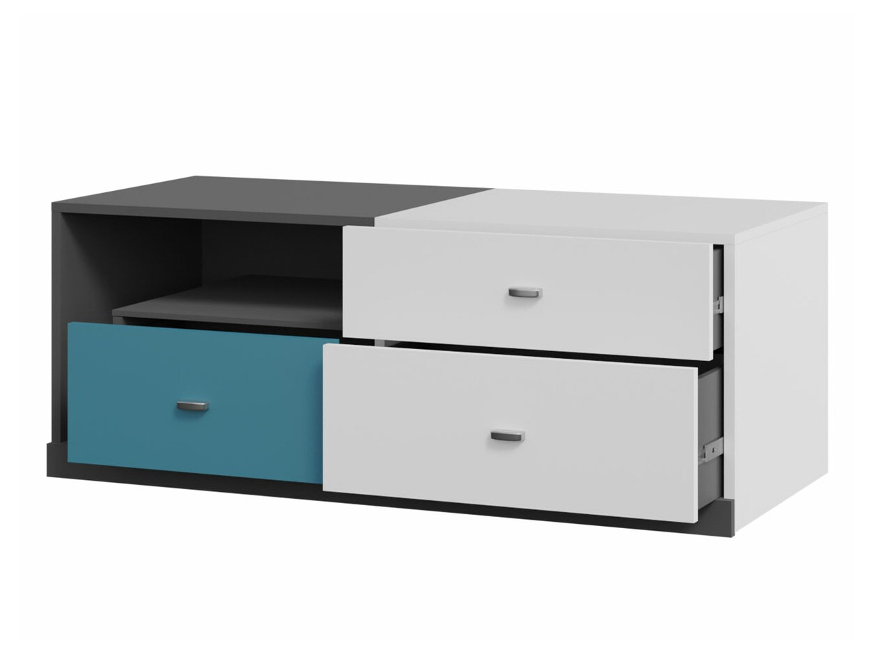 TV-Möbel Omaha F119 (Graphit + Grau)