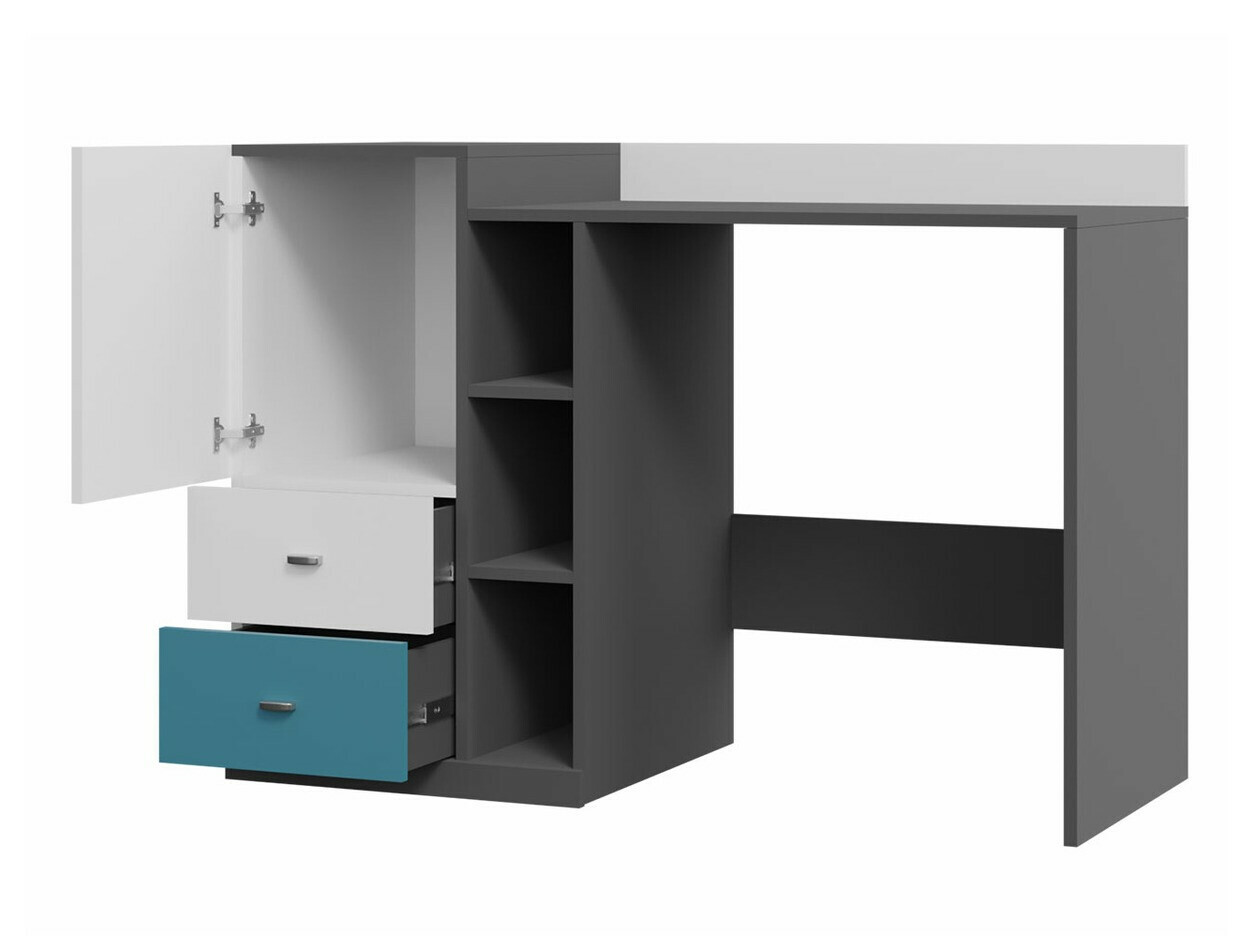 Bürotisch Omaha F120 (Graphit + Grau)