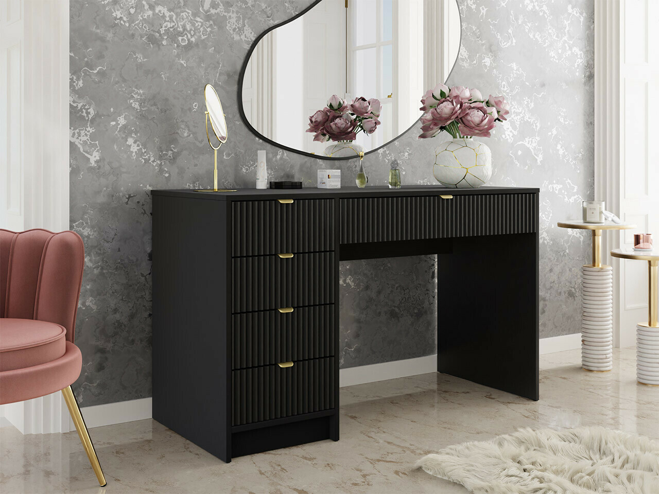Bürotisch Comfivo Papilio (Schwarz)