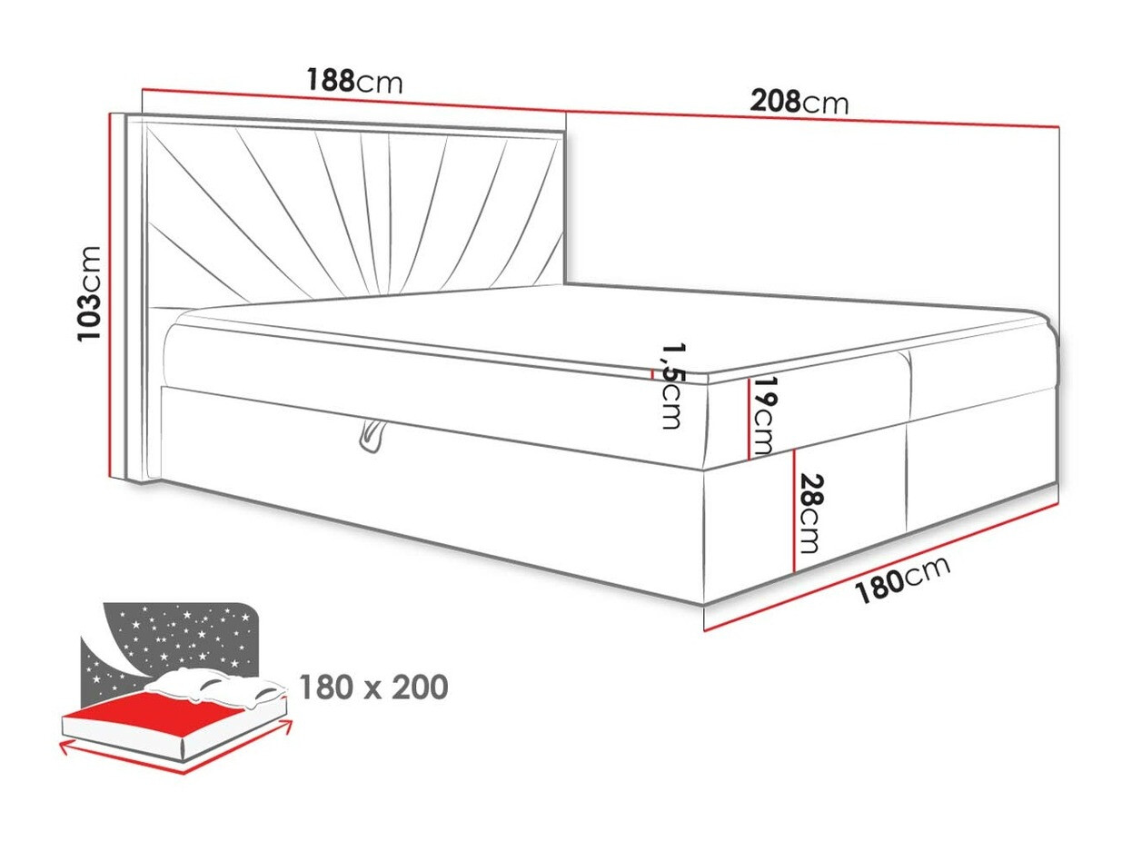 Boxspringbett Navis (Faro 4)