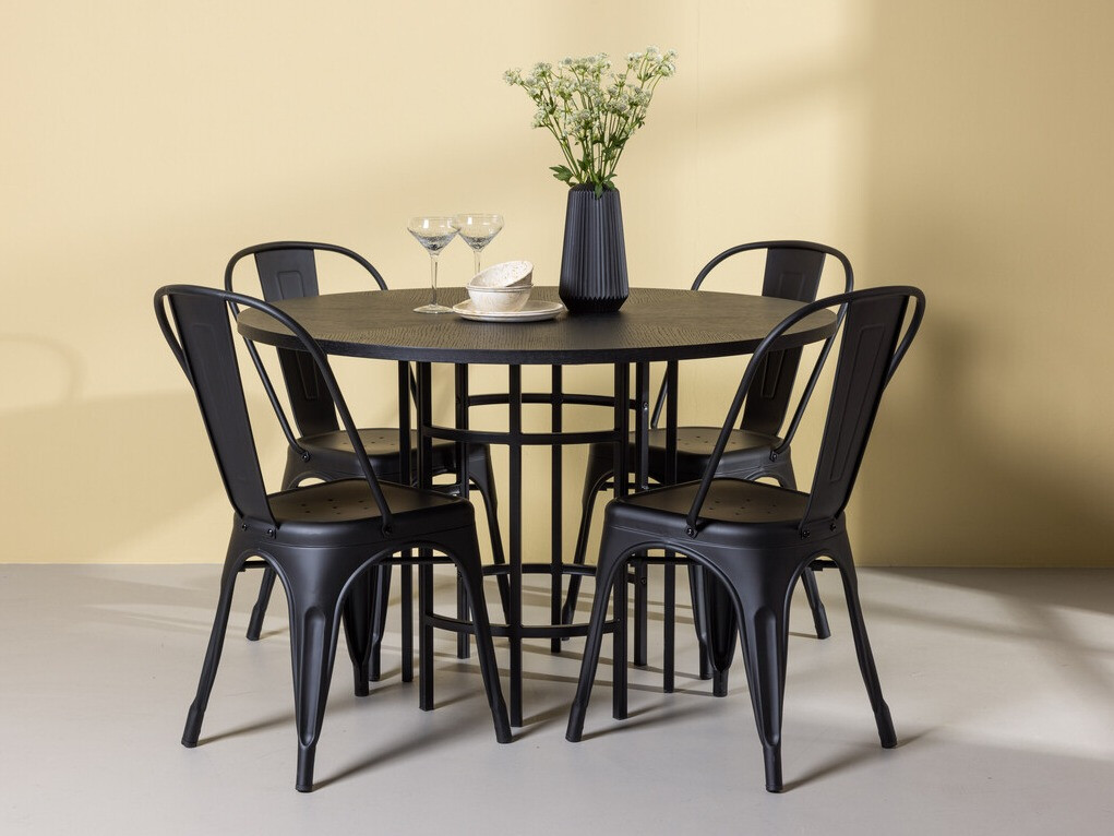 Essgruppe Dallas 3921 (Schwarz)