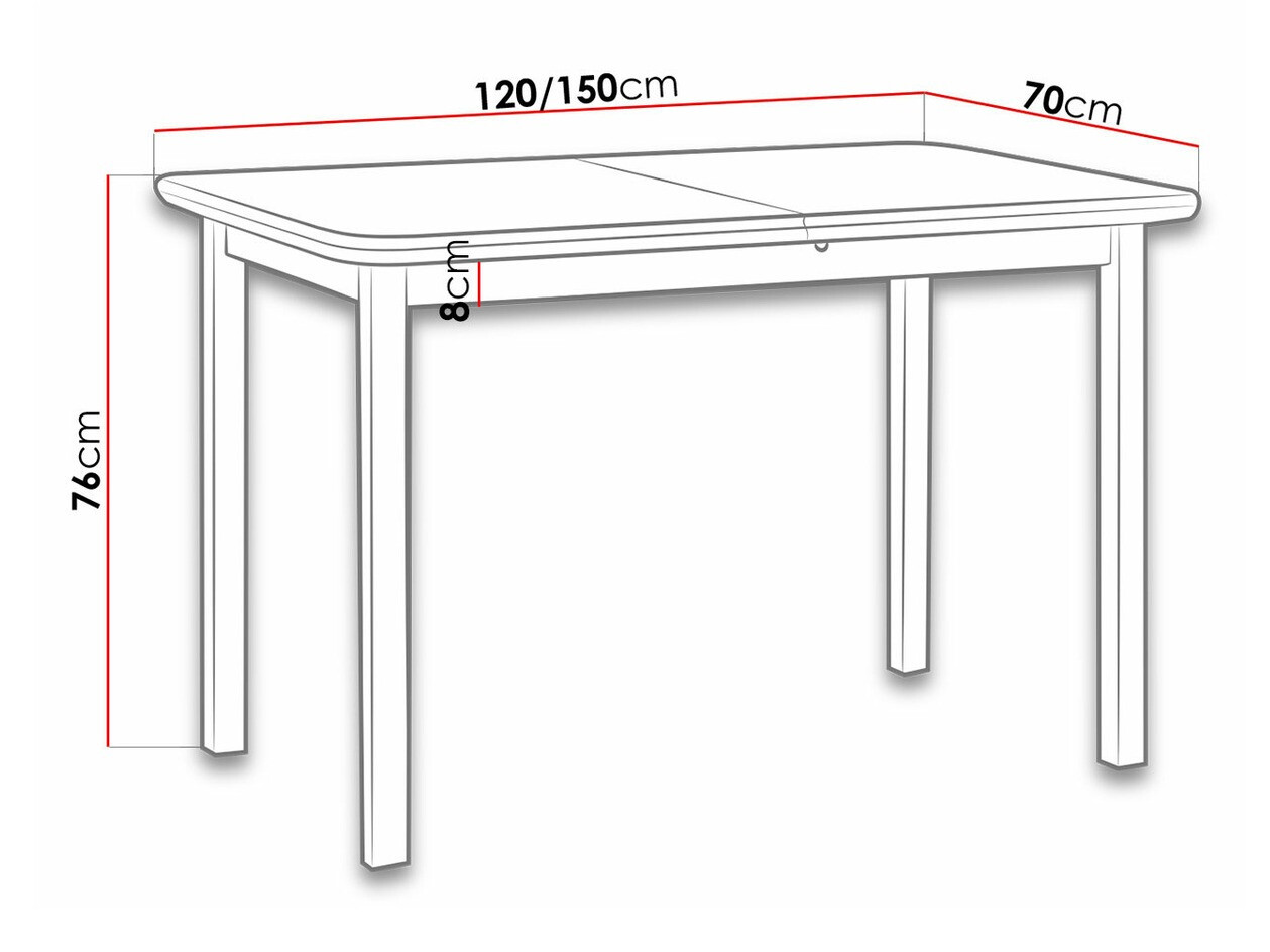 Tisch Victorville 117 (Erle)
