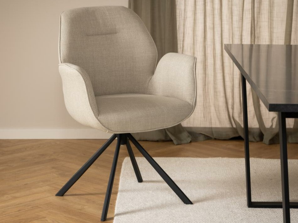 Stuhl Norsica 392 (Beige + Schwarz)