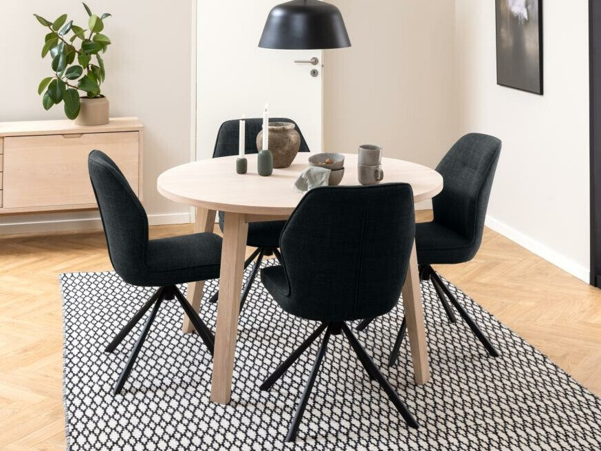 Stuhl Norsica 679 (Dunkelgrau + Schwarz)