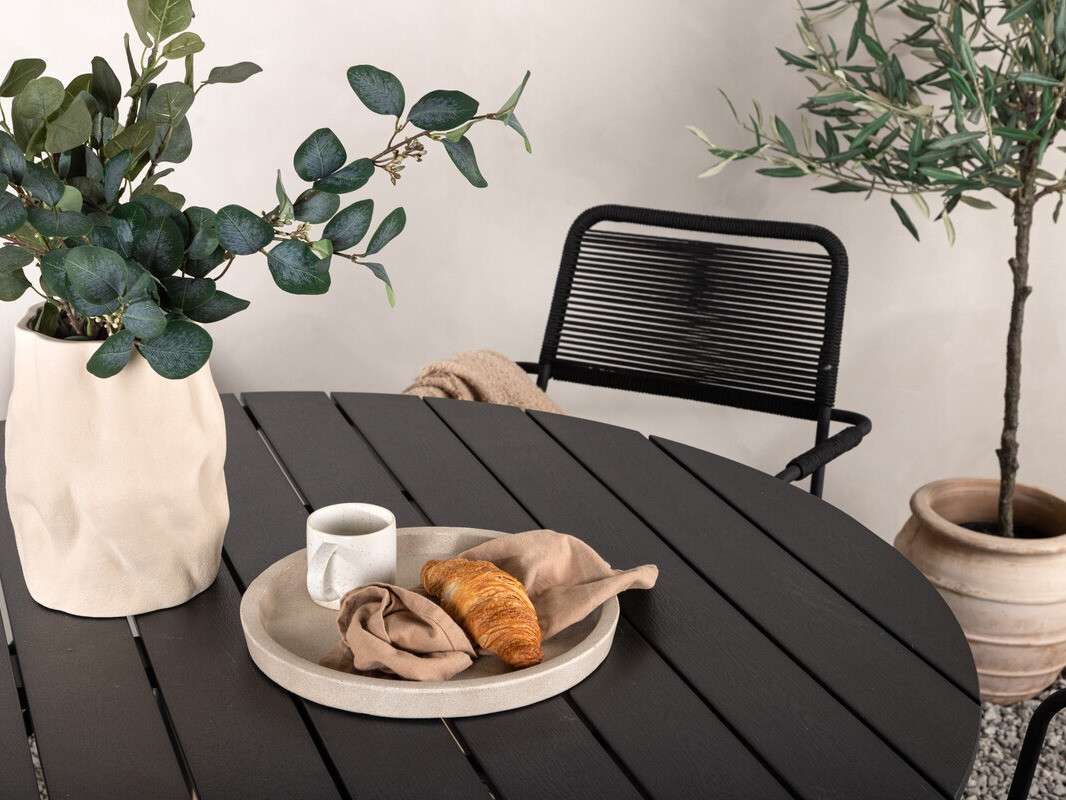 Tisch und Stühle Dallas 3924 (Schwarz)