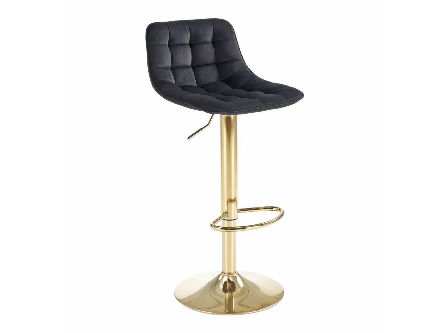Barstuhl Houston 1441 (Schwarz + Gold)