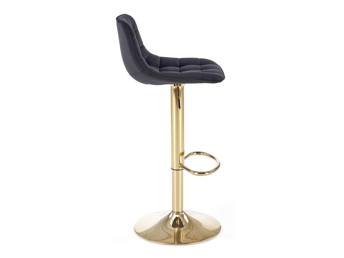 Barstuhl Houston 1441 (Schwarz + Gold)