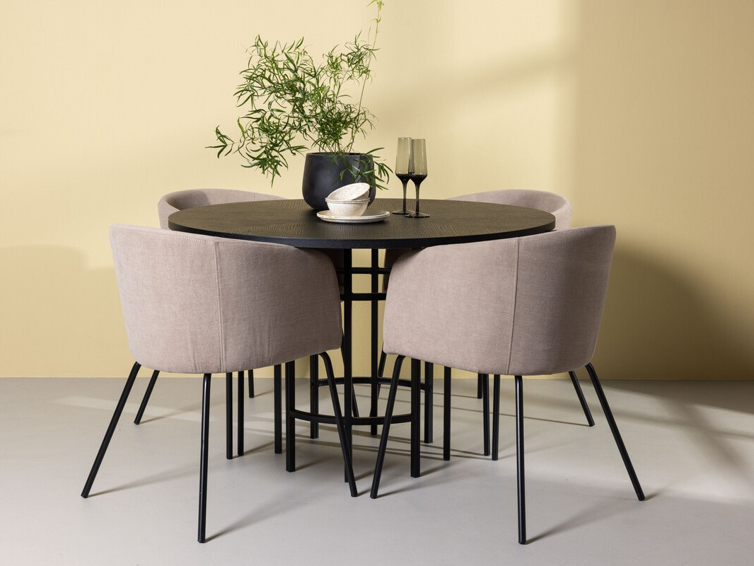 Essgruppe Dallas 3972 (Schwarz)