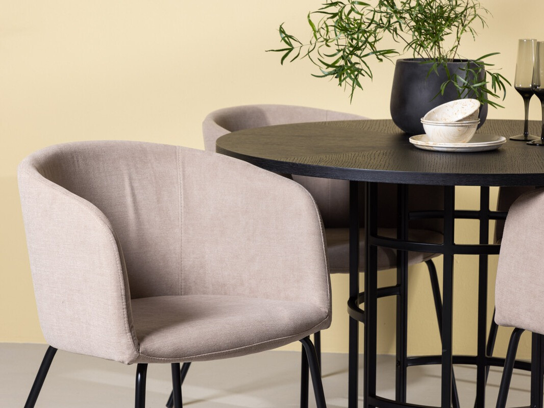 Essgruppe Dallas 3972 (Schwarz)