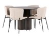 Essgruppe Dallas 3989 (Beige + Schwarz)