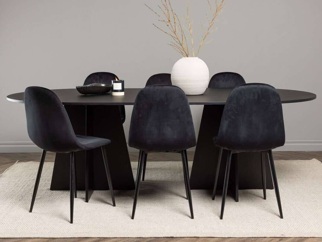 Essgruppe Dallas 4032 (Schwarz)