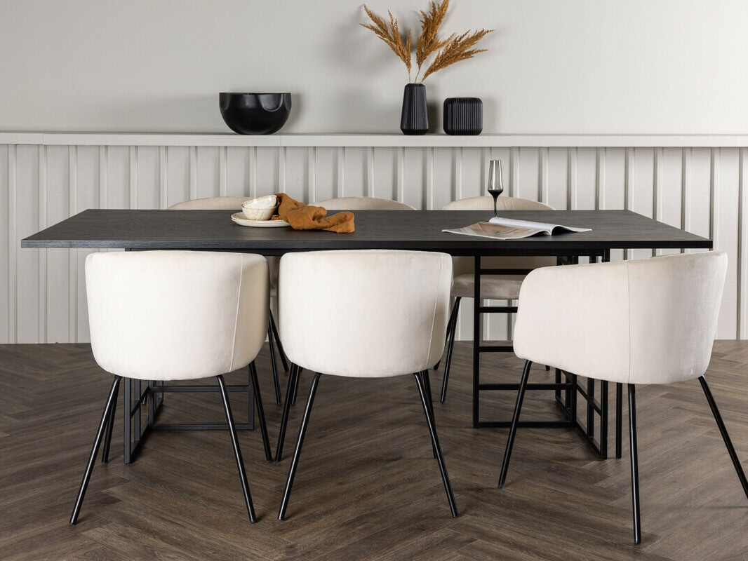 Essgruppe Dallas 4041 (Schwarz)
