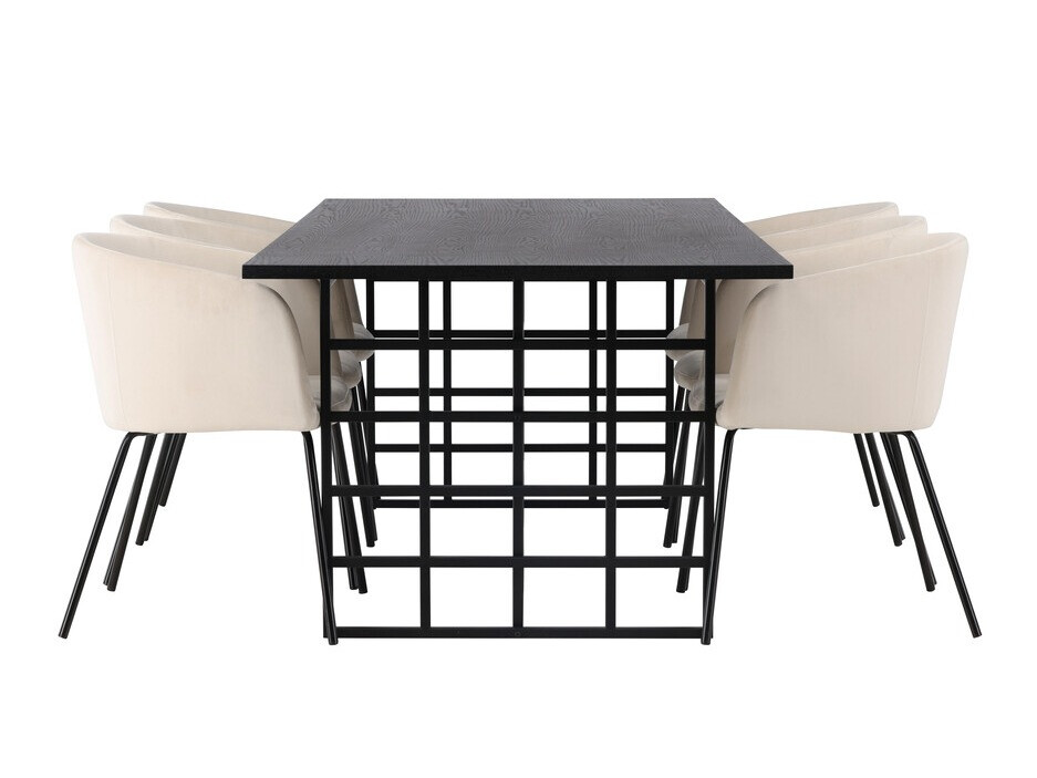 Essgruppe Dallas 4041 (Schwarz)