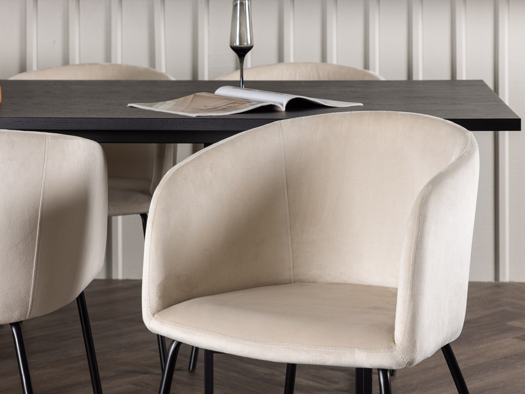 Essgruppe Dallas 4041 (Schwarz)